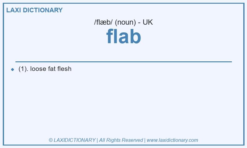 Definition flab in British English
