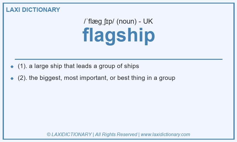 Definition flagship in British English