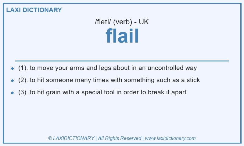 Definition flail in British English