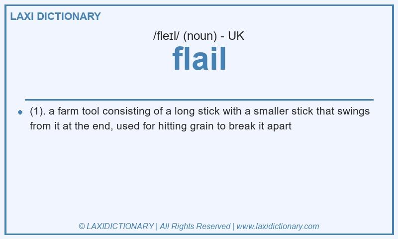 Definition flail in British English