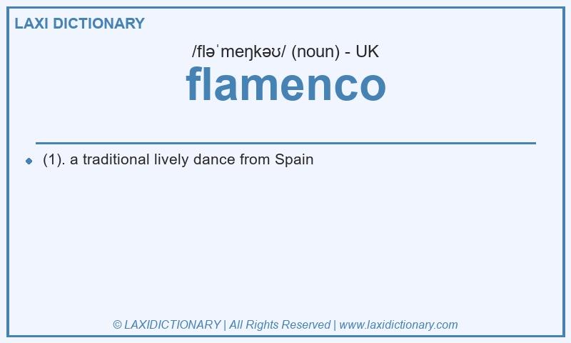 Definition flamenco in British English