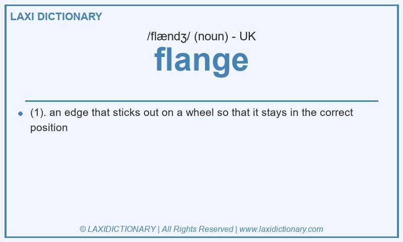 Definition flange in British English