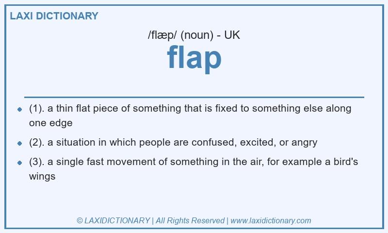 Definition flap in British English