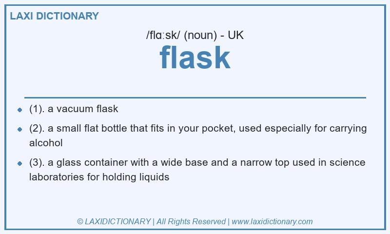 Definition flask in British English