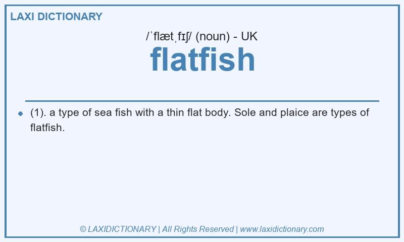 Definition flatfish in British English