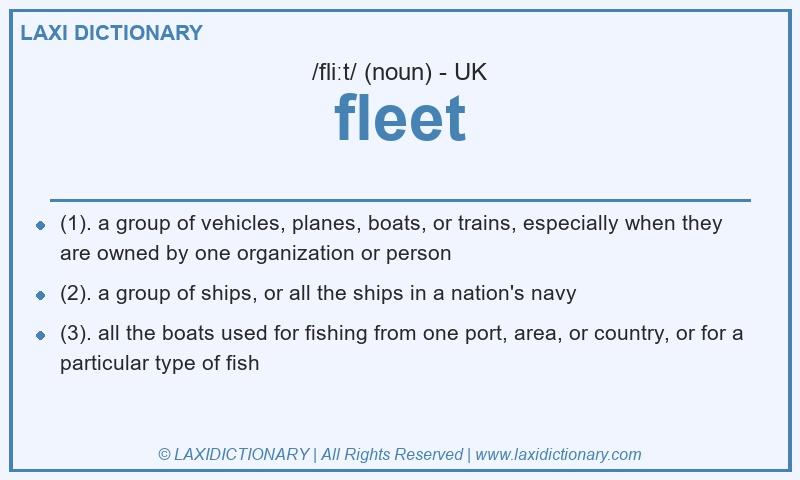 Definition fleet in British English