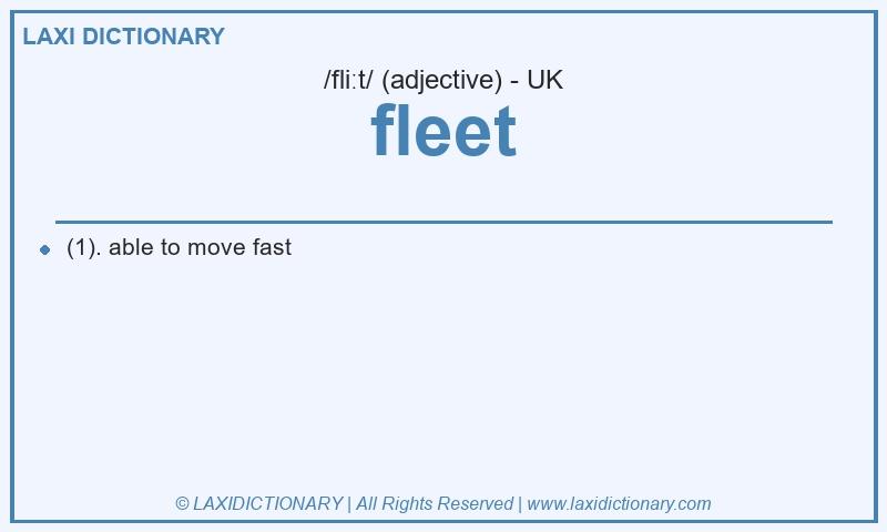 Definition fleet in British English