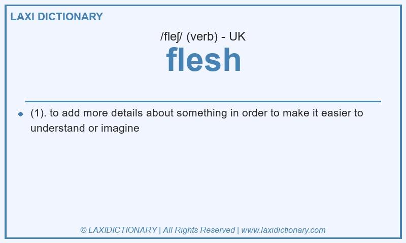 Definition flesh in British English