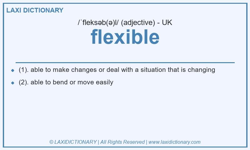 Definition flexible in British English