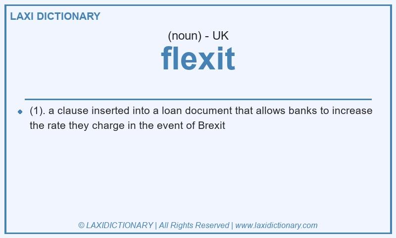 Definition flexit in British English
