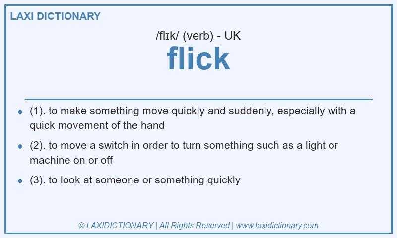 Definition flick in British English