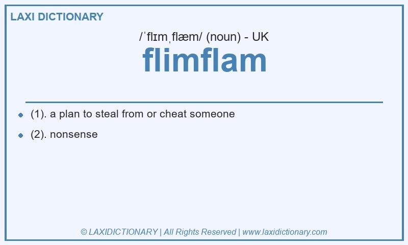 Definition flimflam in British English