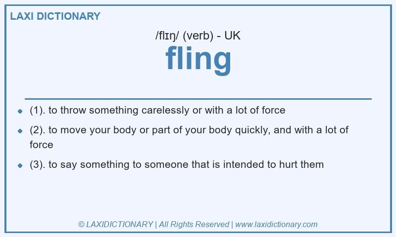 Definition fling in British English