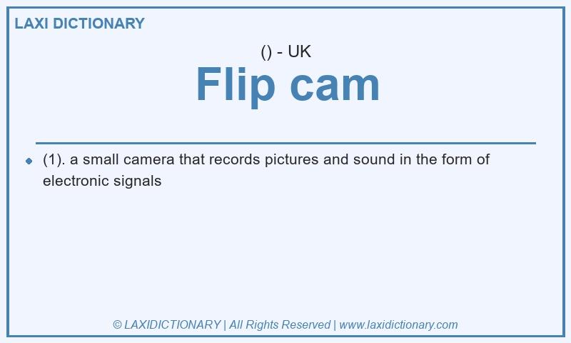 Definition Flip cam in British English