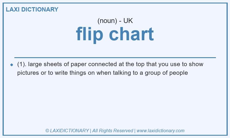 Definition flip chart in British English