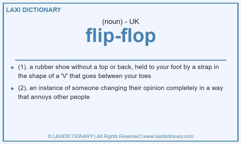 Definition flip-flop in British English