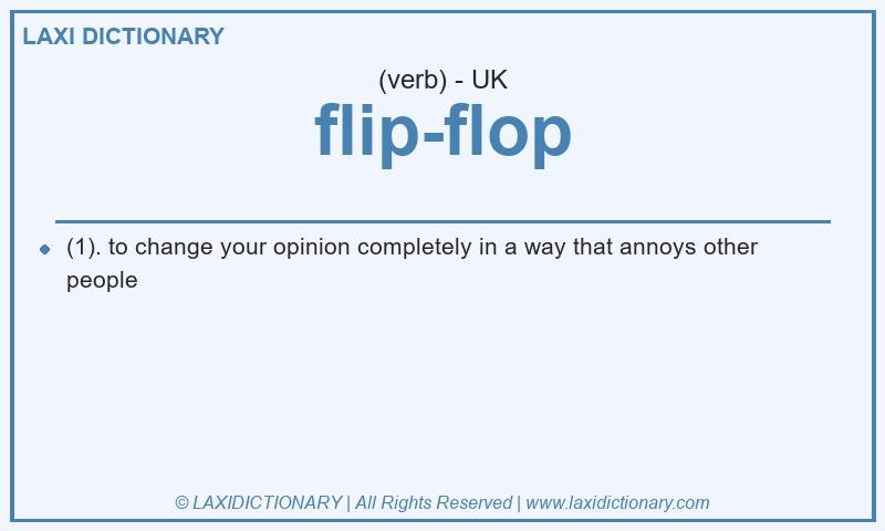 Definition flip-flop in British English