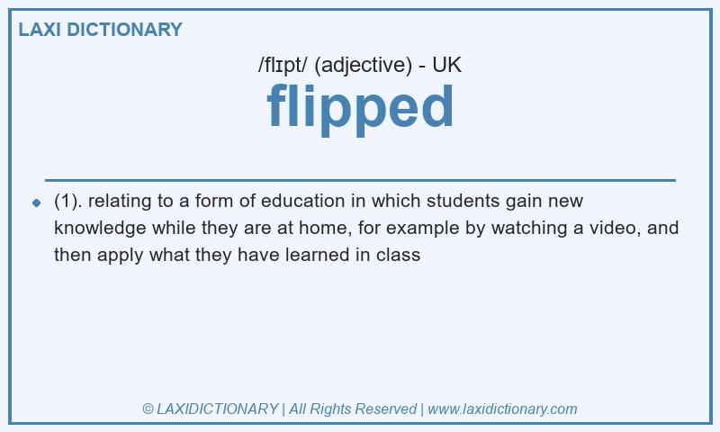 Definition flipped in British English