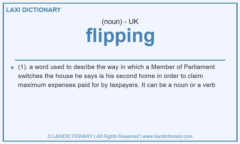Definition flipping in British English