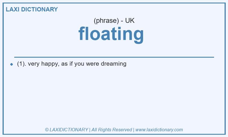 Definition floating  in British English
