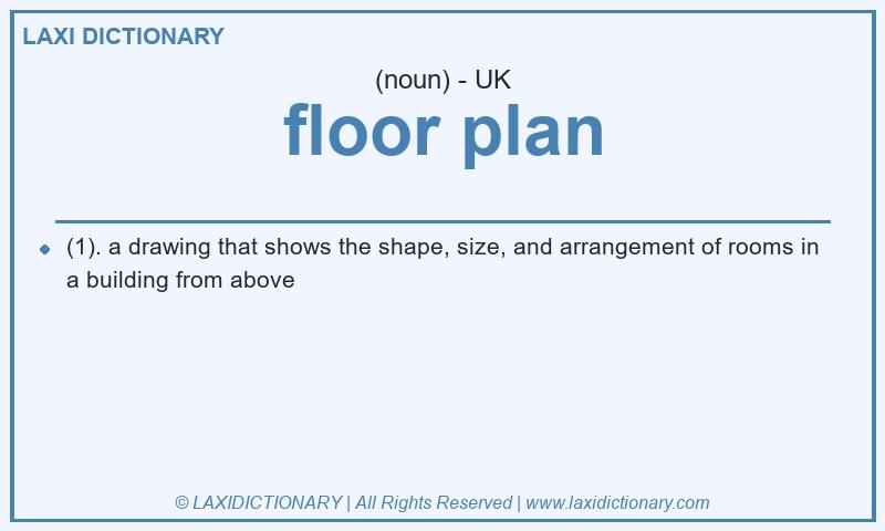 Definition floor plan in British English