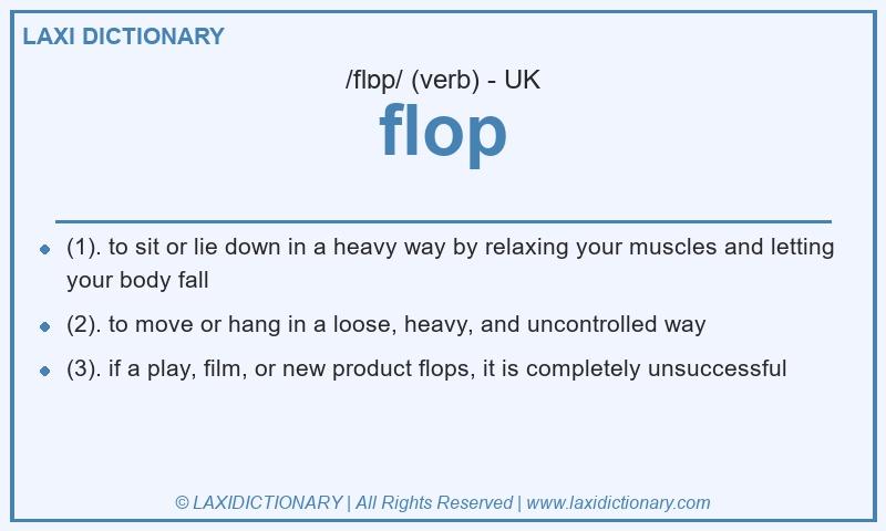 Definition flop in British English