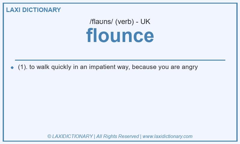 Definition flounce in British English