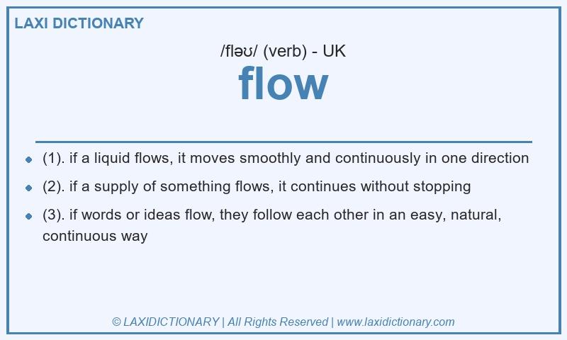 Definition flow in British English