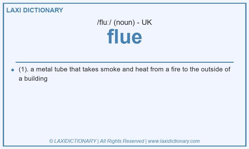 Definition flue in British English