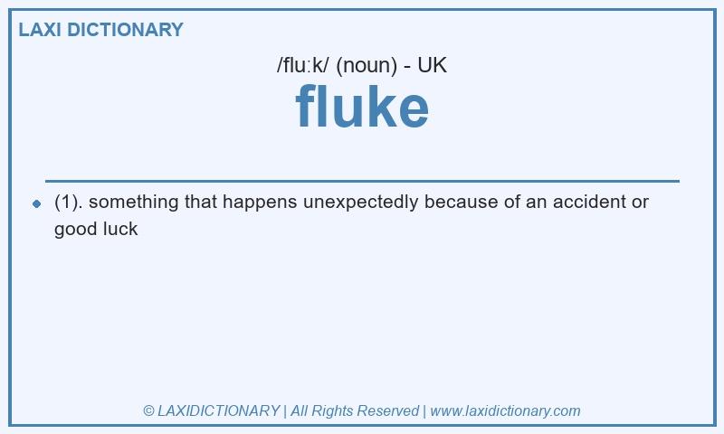 Definition fluke in British English