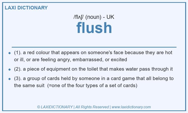 Definition flush in British English