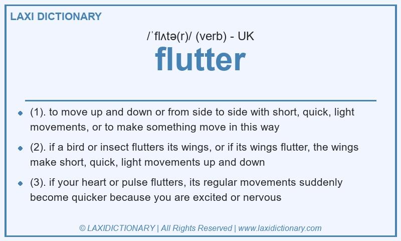 Definition flutter in British English