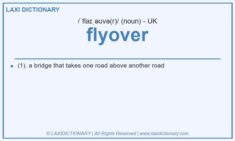 Definition flyover in British English
