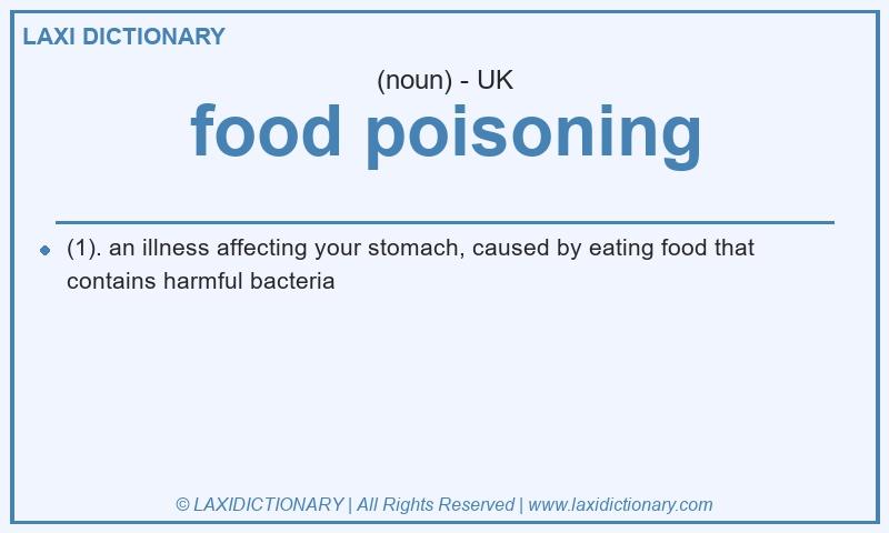 Definition food poisoning in British English