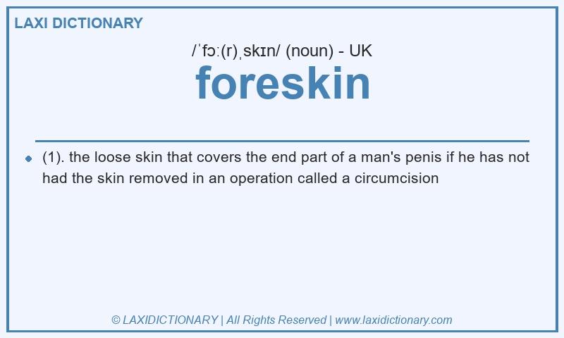 Definition foreskin in British English