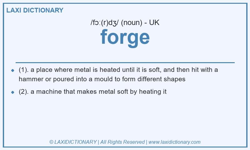 Definition forge in British English