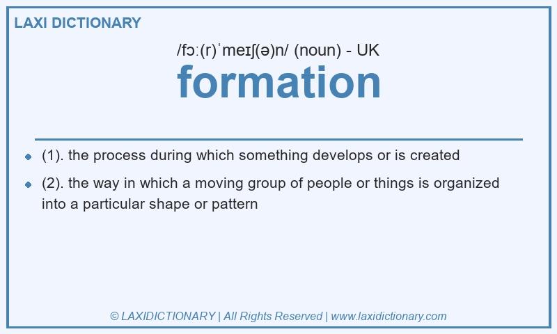 Definition formation in British English