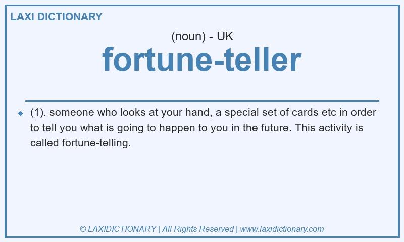 Definition fortune-teller in British English