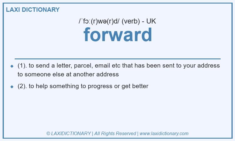 Definition forward in British English