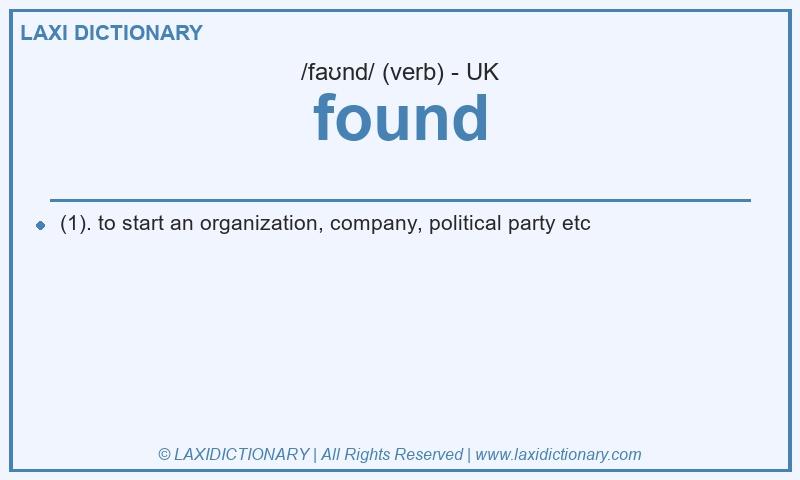 Definition found in British English