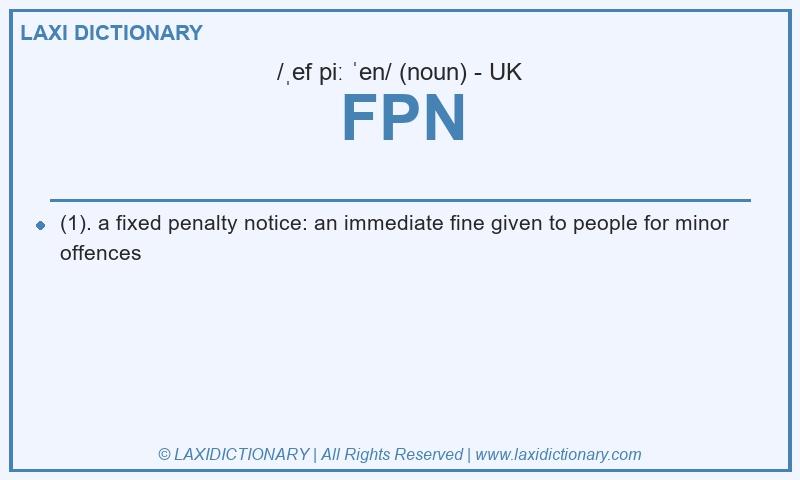 Definition FPN in British English