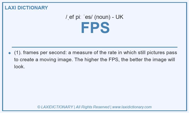 Definition FPS in British English