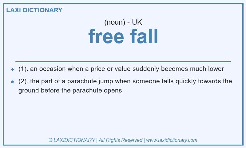 Definition free fall in British English