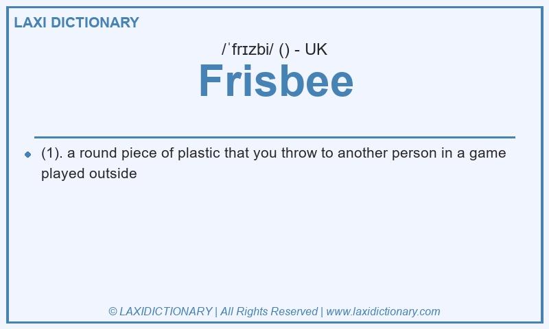 Definition Frisbee in British English