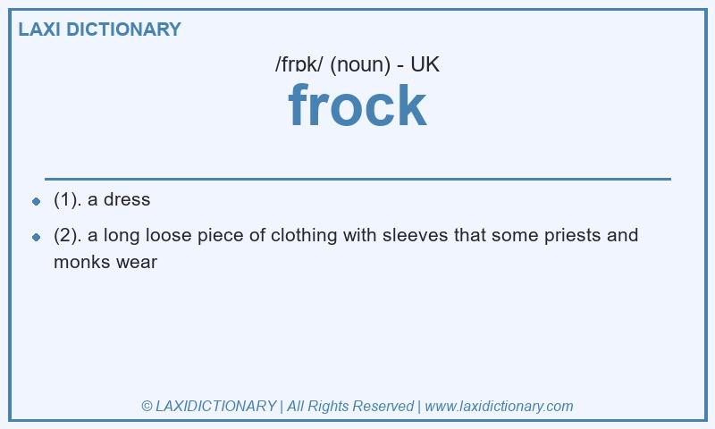 Definition frock in British English