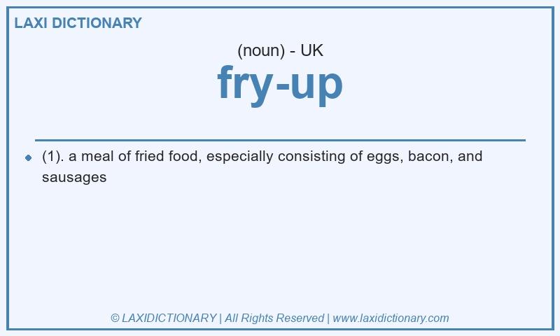 Definition fry-up in British English