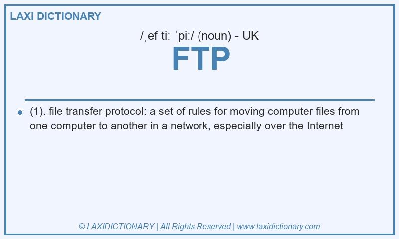 Definition FTP in British English