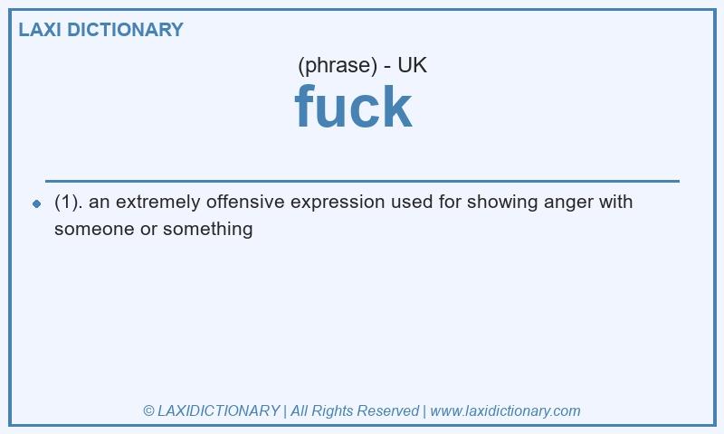 Definition fuck in British English