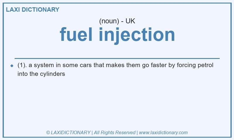 Definition fuel injection in British English