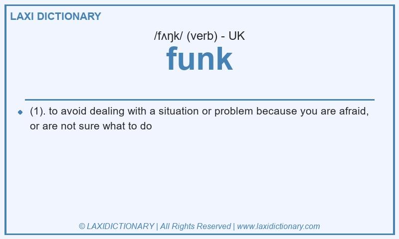 Definition funk in British English